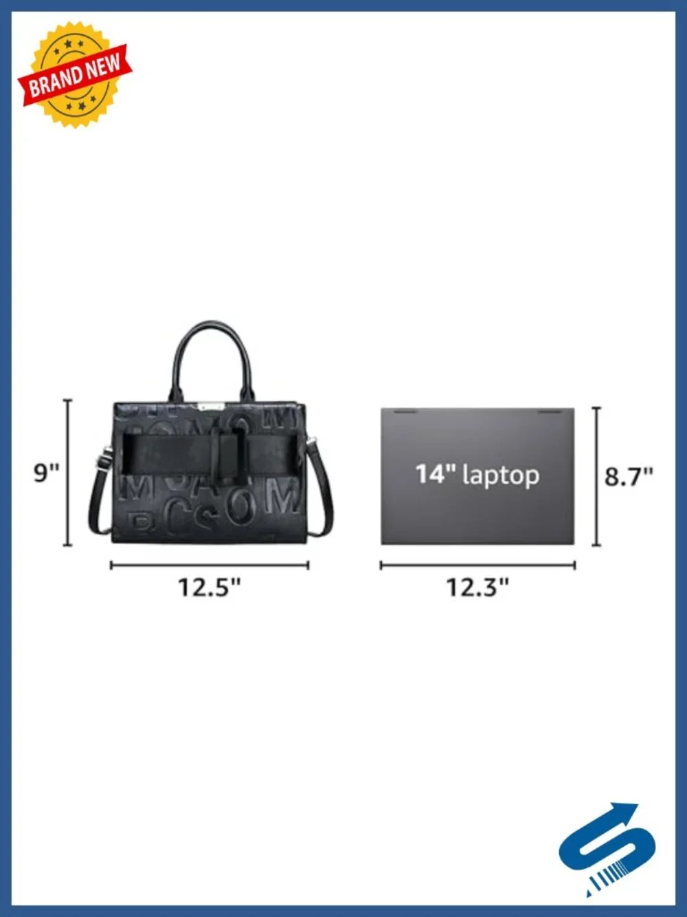 Vegan Leather Tote Bag, Top Handle Satchel, Large Capacity Crossbody